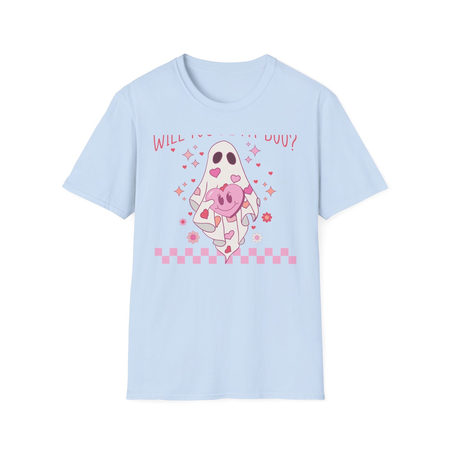 Spooky-Cute 'Will You Be My Boo?' Ghost T-Shirt | Adorable Valentine's Day & Romantic Partner Gift