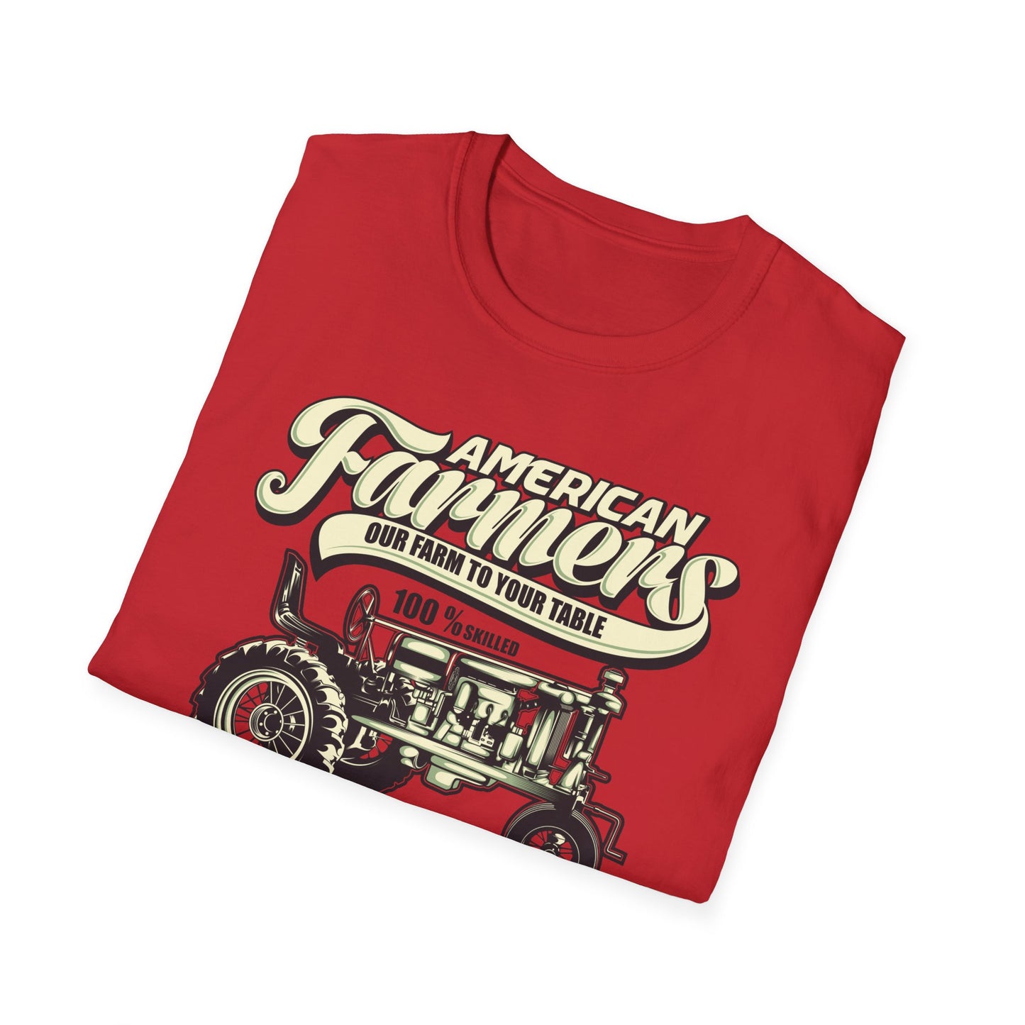 Dedicated American Farmers T-Shirt | Vintage Tractor Farm Life Tee | 'I Stop When I'm Done' Hard Work Agriculture Shirt Gift