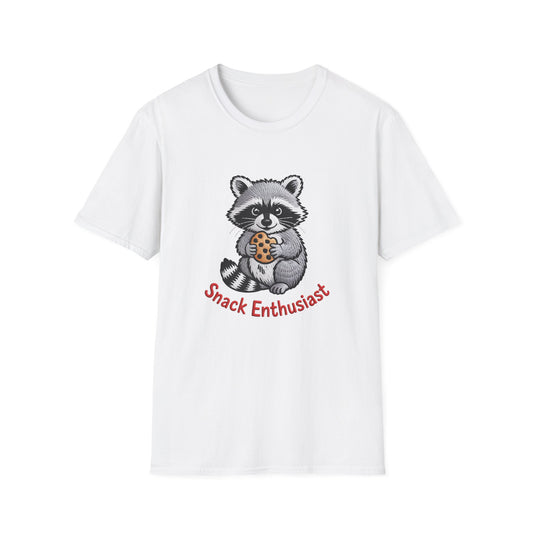 Adorable Raccoon Snack Enthusiast T-Shirt | Funny Cookie Lover Tee Gift