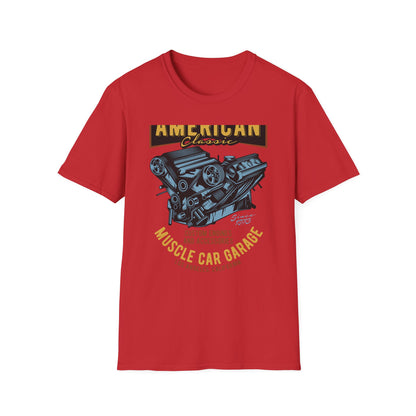 Epic American Classic Muscle Car V8 Engine T-Shirt | Authentic Garage Mechanic Tee | Since 1973 Vintage Car Lover Gift