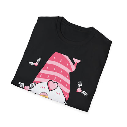 Adorable Valentine's Day Gnome T-Shirt | Sweet Heart Gift Tee for Her & Couples