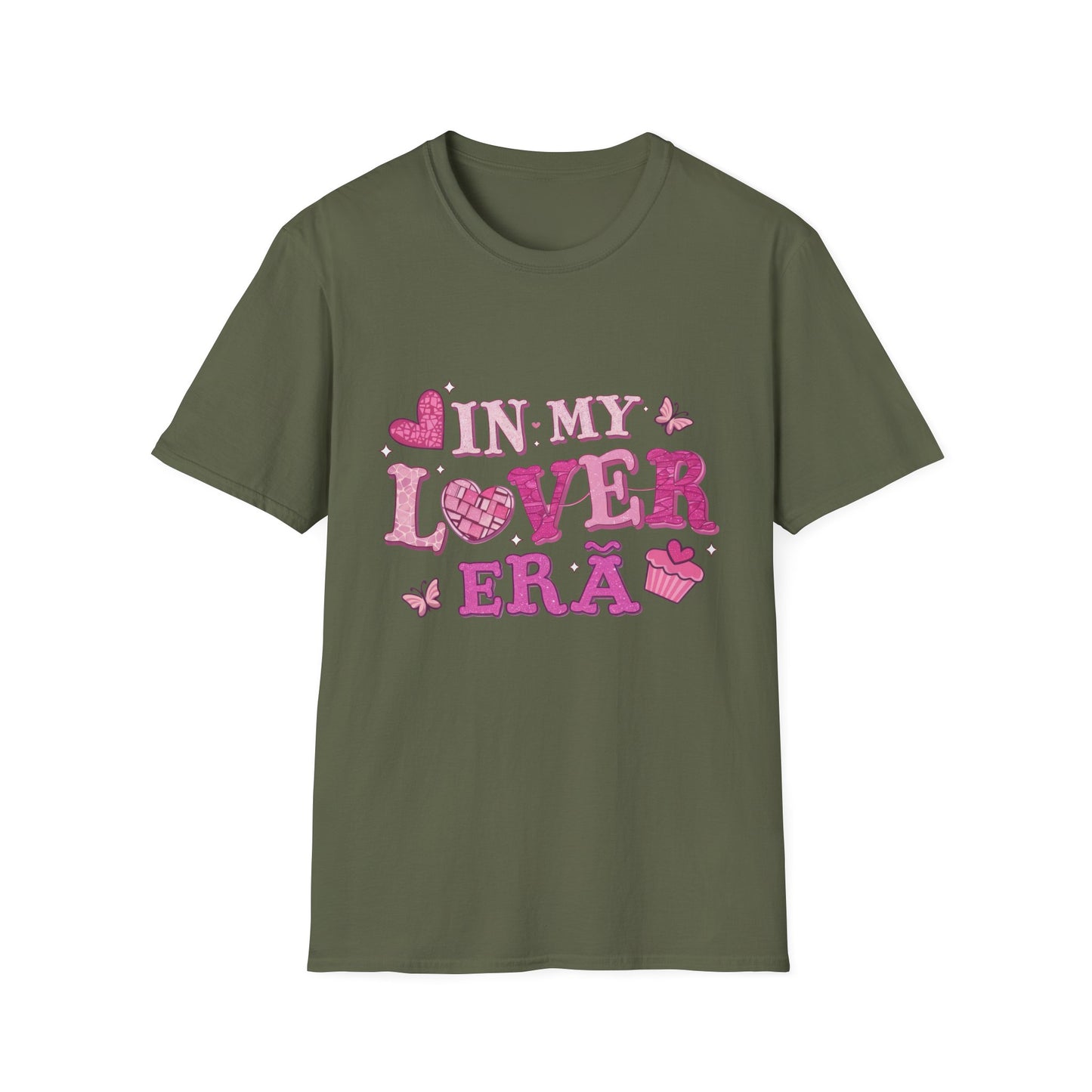 Dazzling In My Lover Era T-Shirt | Trendy Valentine's Day Pink Sparkle Tee for Women, Romantic Girlfriend Gift, Cute Love Core Top
