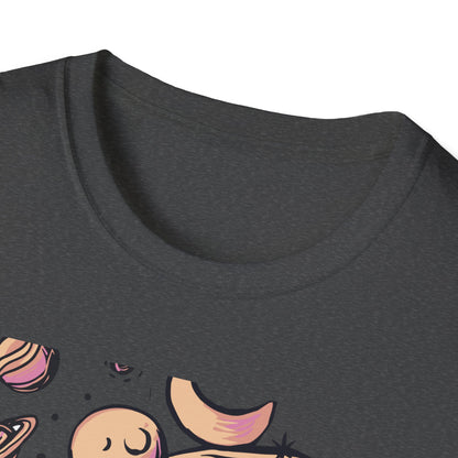 Stunning Cosmic Mind T-Shirt | Celestial Statue Aesthetic Art Tee | Unique Space & Planets Dreamer Top