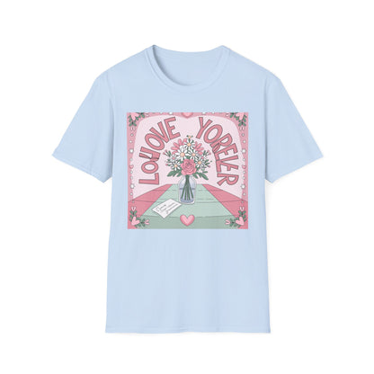 Charming "Love You Forever" Floral T-Shirt - Romantic Daisy & Rose Bouquet Tee for Sweet Hearts & Special Gifts