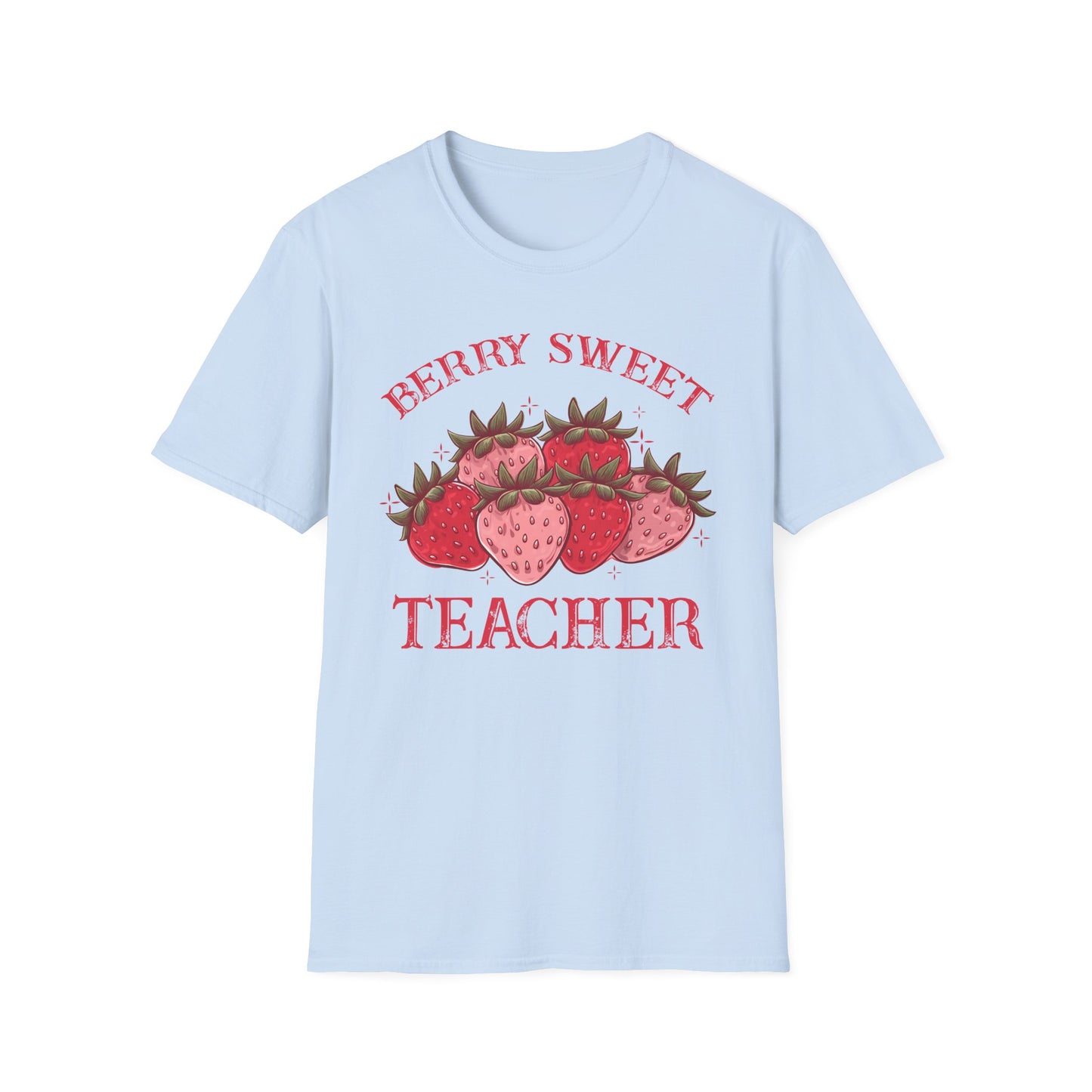 Berry Sweet Teacher T-Shirt - Adorable Strawberry Gift for Educators - Cute & Charming Appreciation Tee