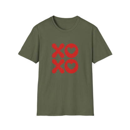 Charming XOXO Hearts Love T-Shirt | Sweet Hugs & Kisses Tee for Couples & Valentine's Day | Express Affection!
