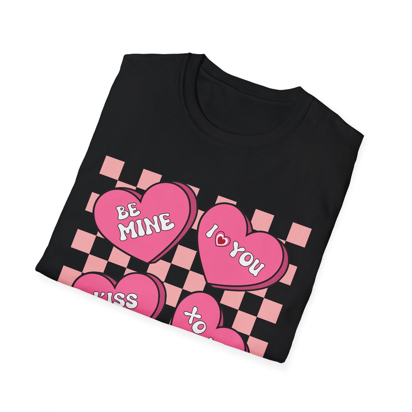 Charming Retro Valentine's Day T-Shirt | Sweet Conversation Hearts Love Tee | Adorable Be Mine Couple Gift