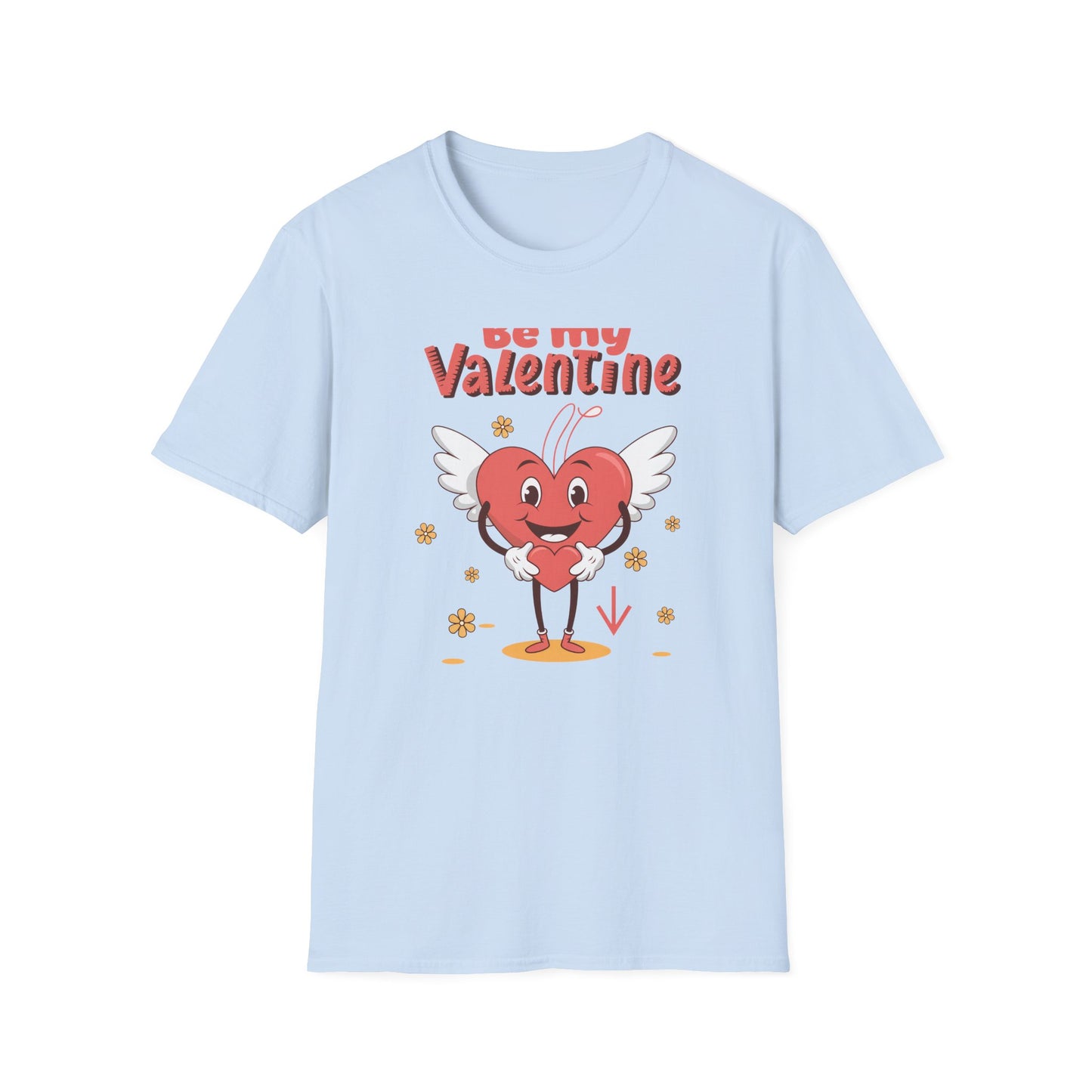 Irresistible "Be My Valentine" Heart Angel T-Shirt - Cute Romantic Gift for Sweethearts & Couples!