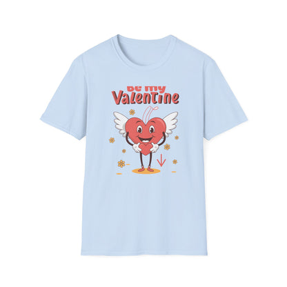 Irresistible "Be My Valentine" Heart Angel T-Shirt - Cute Romantic Gift for Sweethearts & Couples!