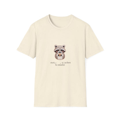 Adorable 'Emotionally Attached to Snacks' Raccoon T-Shirt - Hilarious Foodie & Animal Lover Tee - Unique Gift!