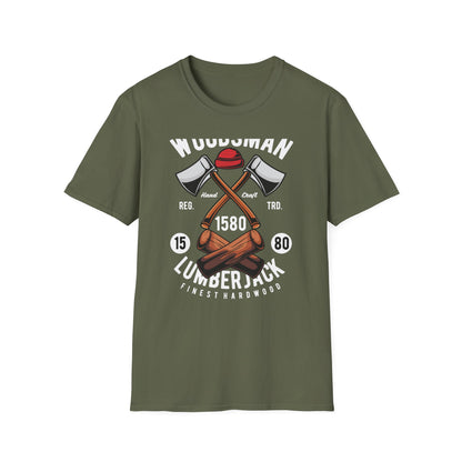 Ultimate Lumberjack T-Shirt | Authentic Woodsman Axes & Logs Vintage Tee | Rustic Outdoor Apparel Gift