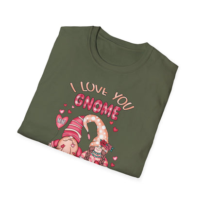 Charming "I Love You Gnome Matter What" T-Shirt | Cute Couple Gnomes Tee | Sweet Valentine's Day Gift for Her/Him