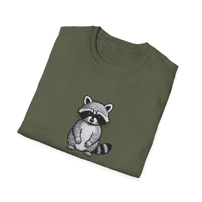 Charming Raccoon T-Shirt | Adorable Trash Panda Tee | Unique Wildlife Lover Graphic Top | Perfect Animal Gift Idea