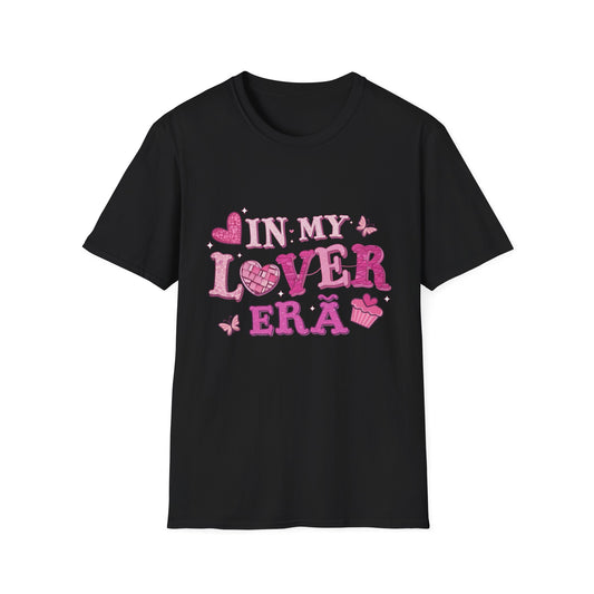 Dazzling In My Lover Era T-Shirt | Trendy Valentine's Day Pink Sparkle Tee for Women, Romantic Girlfriend Gift, Cute Love Core Top