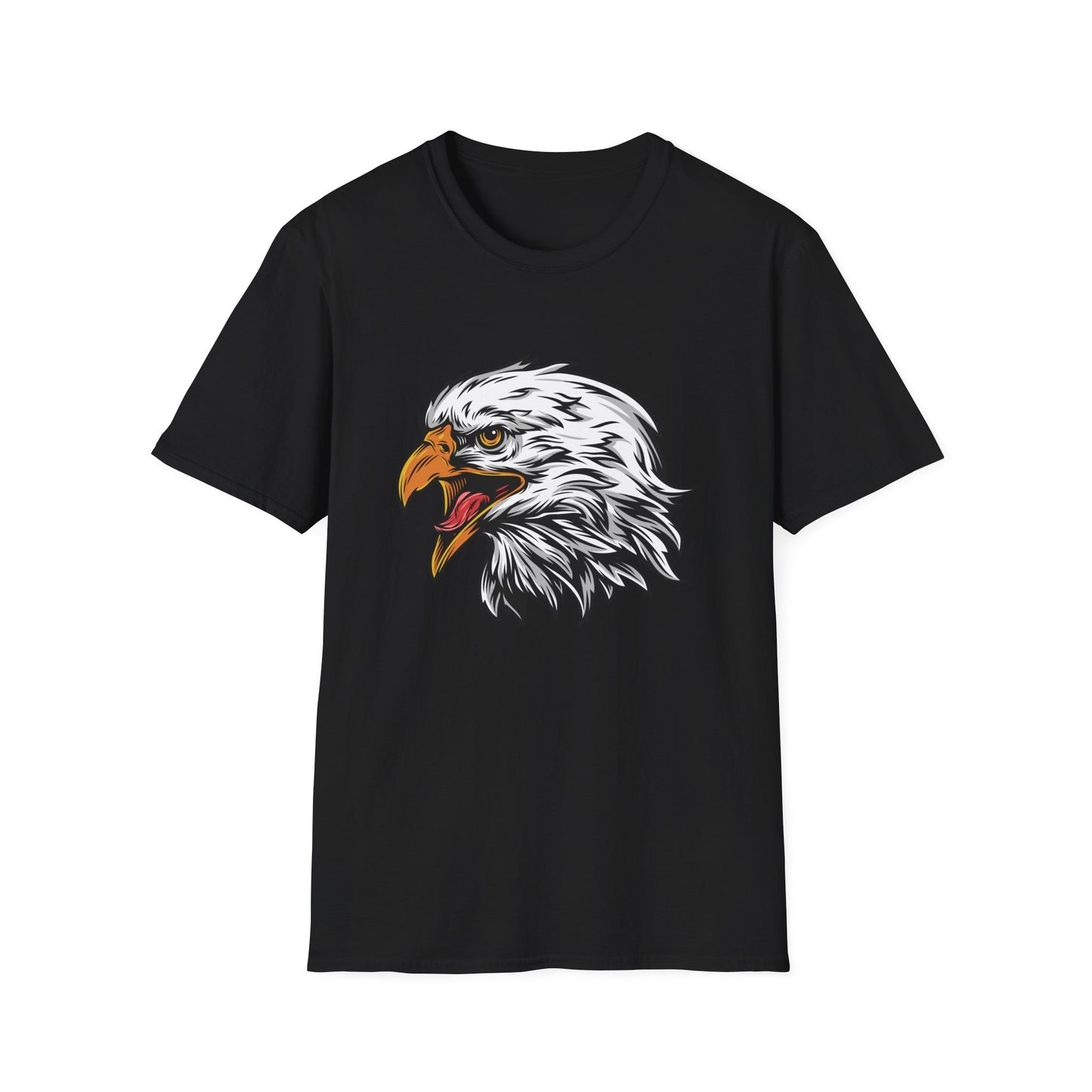Fierce Screaming Eagle Head T-Shirt - Majestic Bald Eagle Graphic Tee for Wildlife Lovers & Patriots | Bold Animal Print Apparel