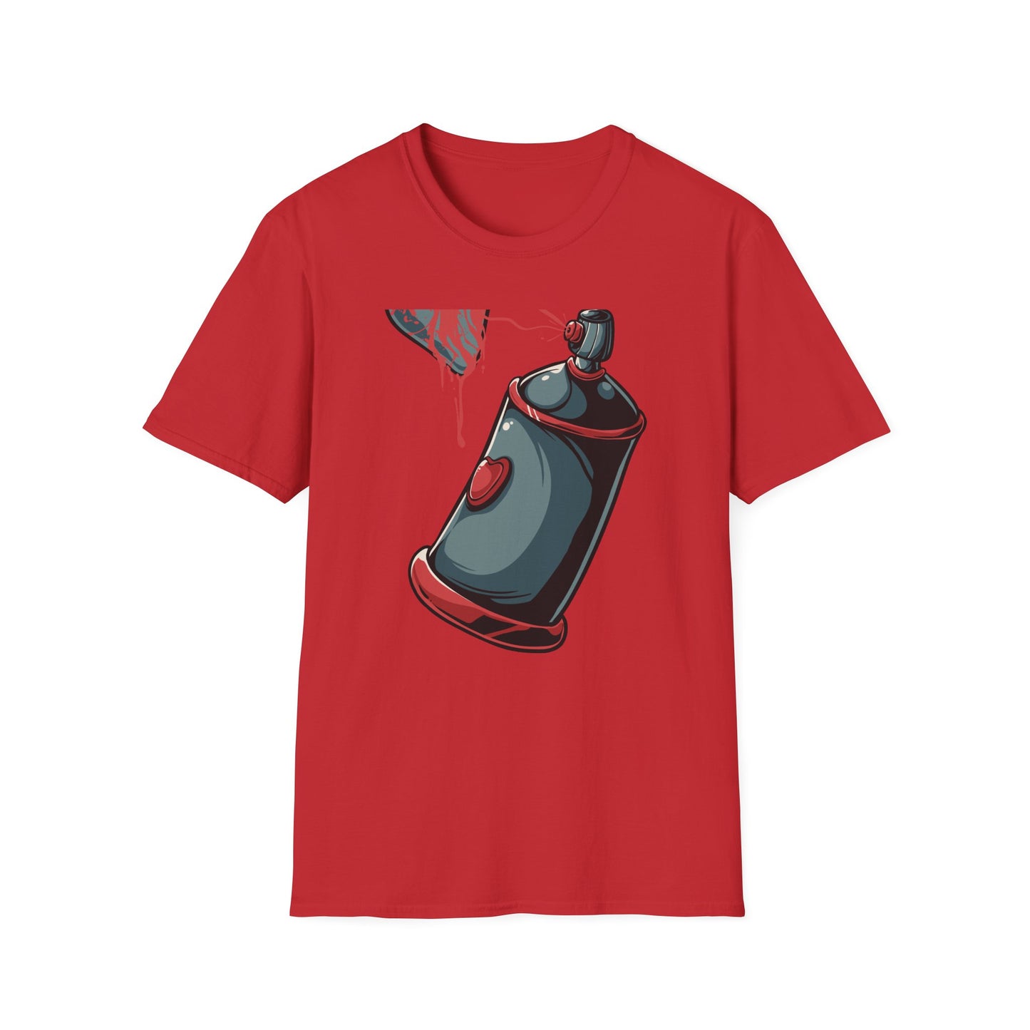 Expressive Graffiti Love T-Shirt | Spray Paint Heart Urban Art Tee | Bold Street Style Graphic for Artists