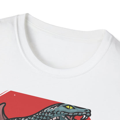 Fierce Hannya Mask & Snake T-Shirt - Striking Japanese Folklore Tattoo Art Tee | Bold Cultural Statement