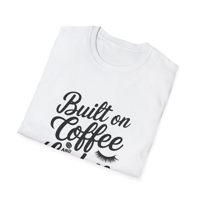But First, Coffee & Lashes T-Shirt | Chic Morning Routine Tee for Her | Glam Caffeine Lover Top