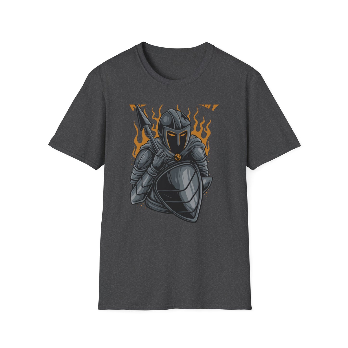 Fierce Armored Warrior T-Shirt - Epic 'Kill Your Enemy' Design for Gamers & Strength Enthusiasts. Unleash Your Power!