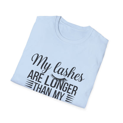 Fabulous Lashes Longer Than My To-Do List T-Shirt | Funny Beauty Lover & Lash Tech Tee | Trendy Makeup Gift