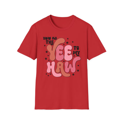 Groovy Yee Haw T-Shirt | Retro Western Cowgirl Tee | Vintage Nashville Rodeo Top for Women | Trendy Southern Festival Gift