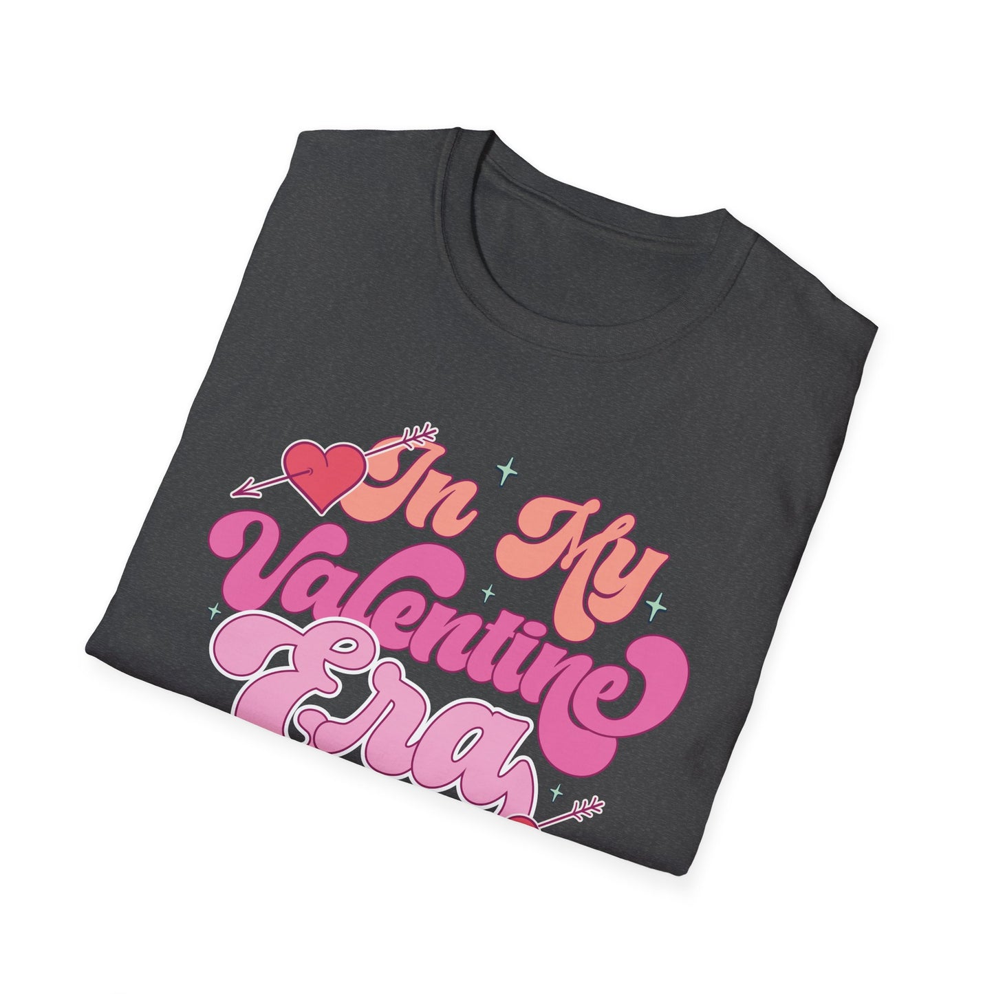 Groovy 'In My Valentine Era' T-Shirt | Retro Pink Heart Trendy Valentine's Day Tee | Sweet Love Season Gift