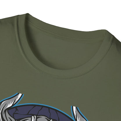 Epic Viking Skull T-Shirt | Fierce Horned Warrior Design Tee for Men | Bold Norse Mythology Apparel