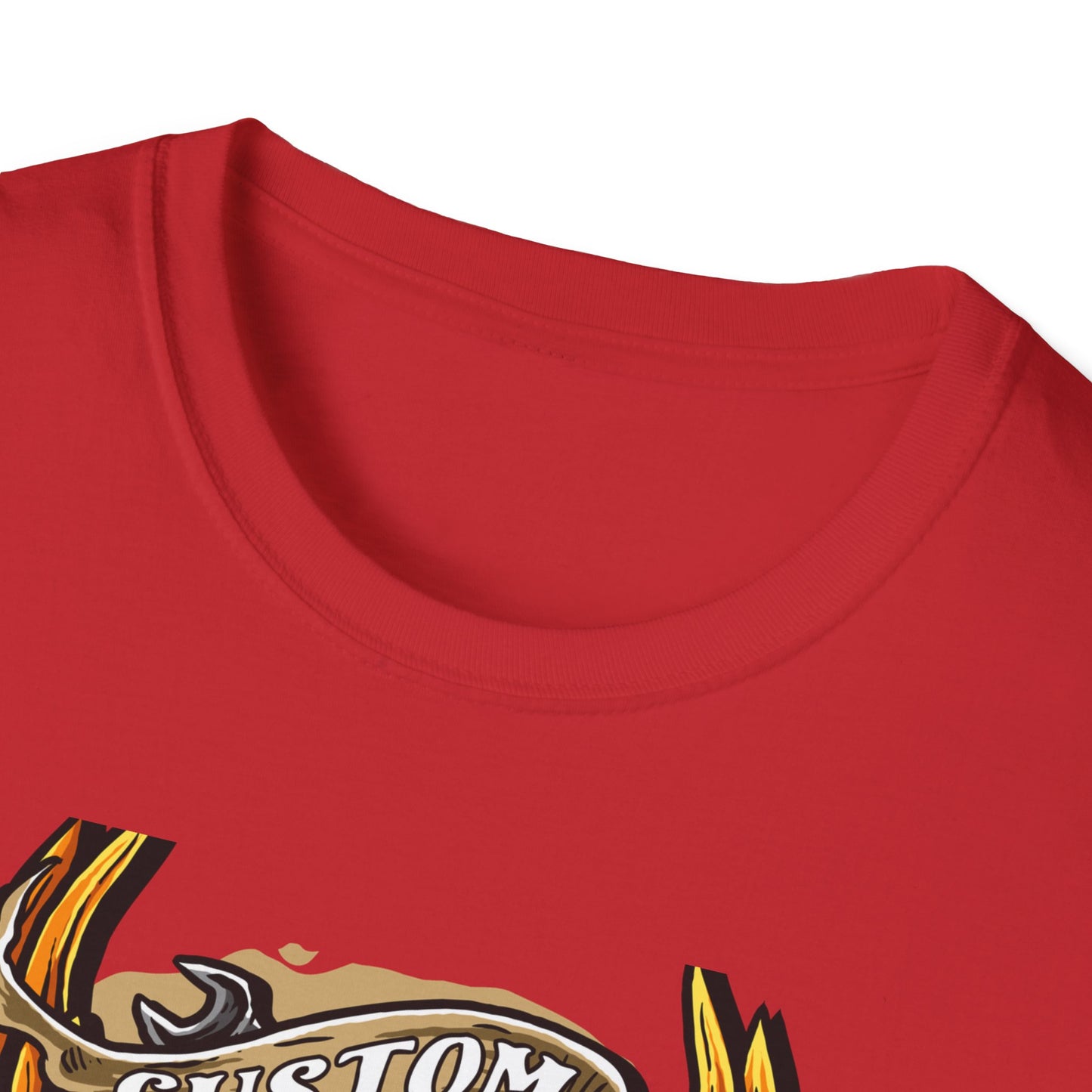 Epic Custom Culture T-Shirt | Bold Flaming Eye & Biker Wings Design | Unleash Your Rebel Spirit - Hot Rod Tee