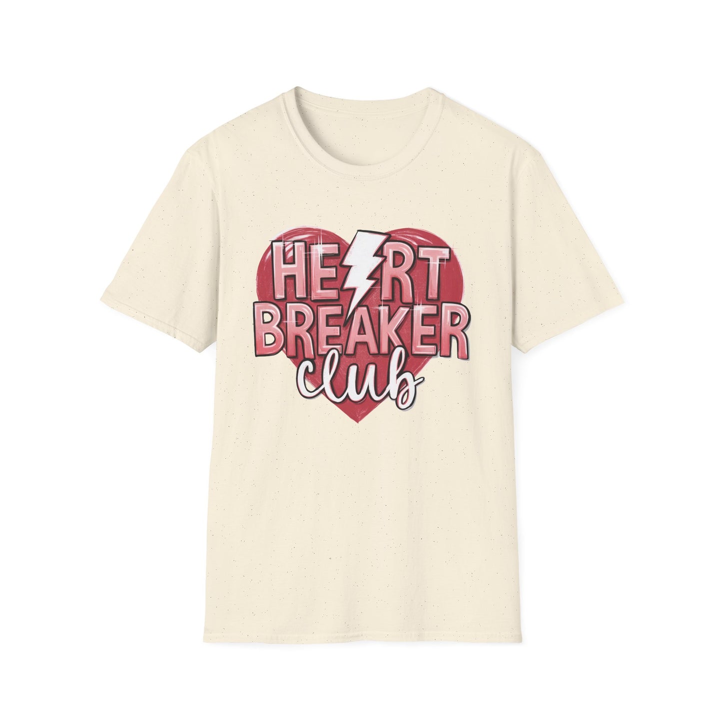 Heartbreaker Club Lightning Bolt T-Shirt | Sassy Women's Edgy Tee | Anti-Valentine's Trendy Top
