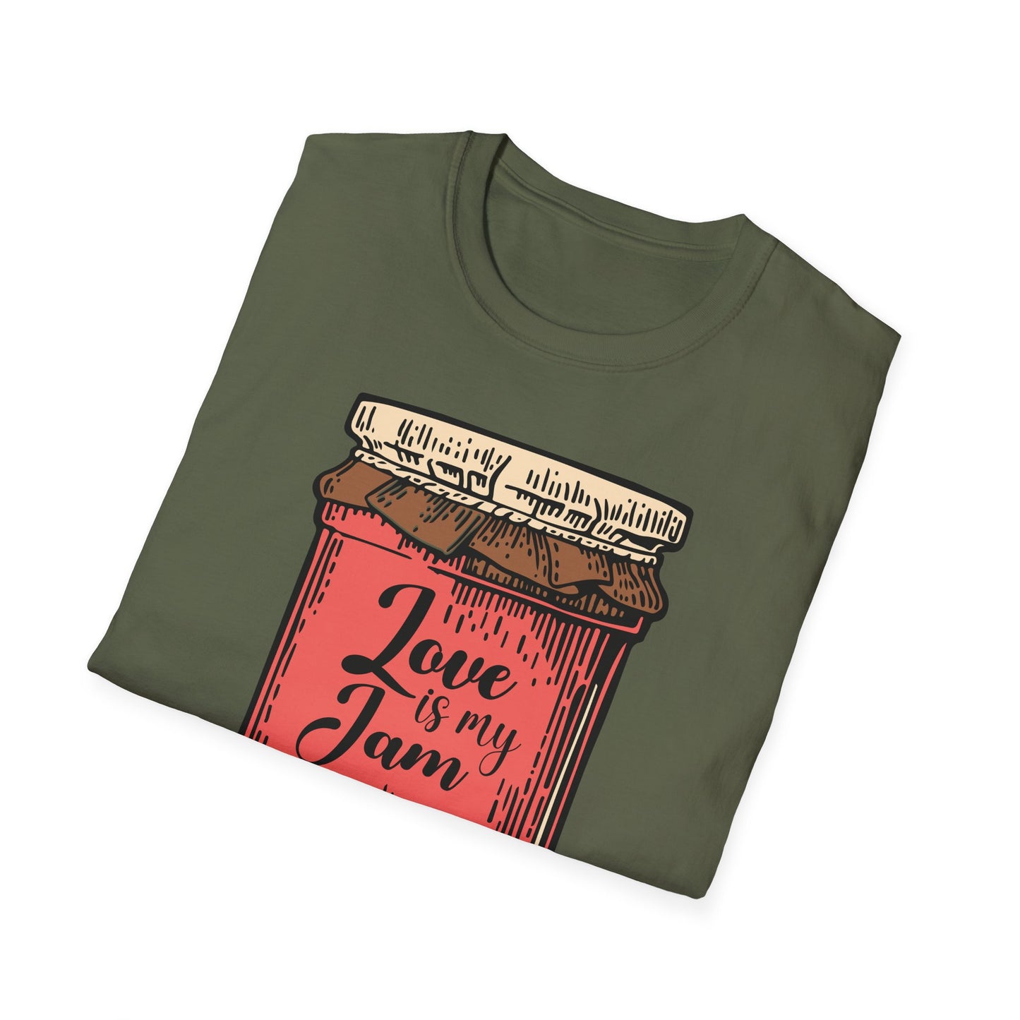 Adorable "Love is my Jam" Jar T-Shirt | Sweet Romantic Tee Gift for Her | Unique Vintage Style Valentine's Day Shirt