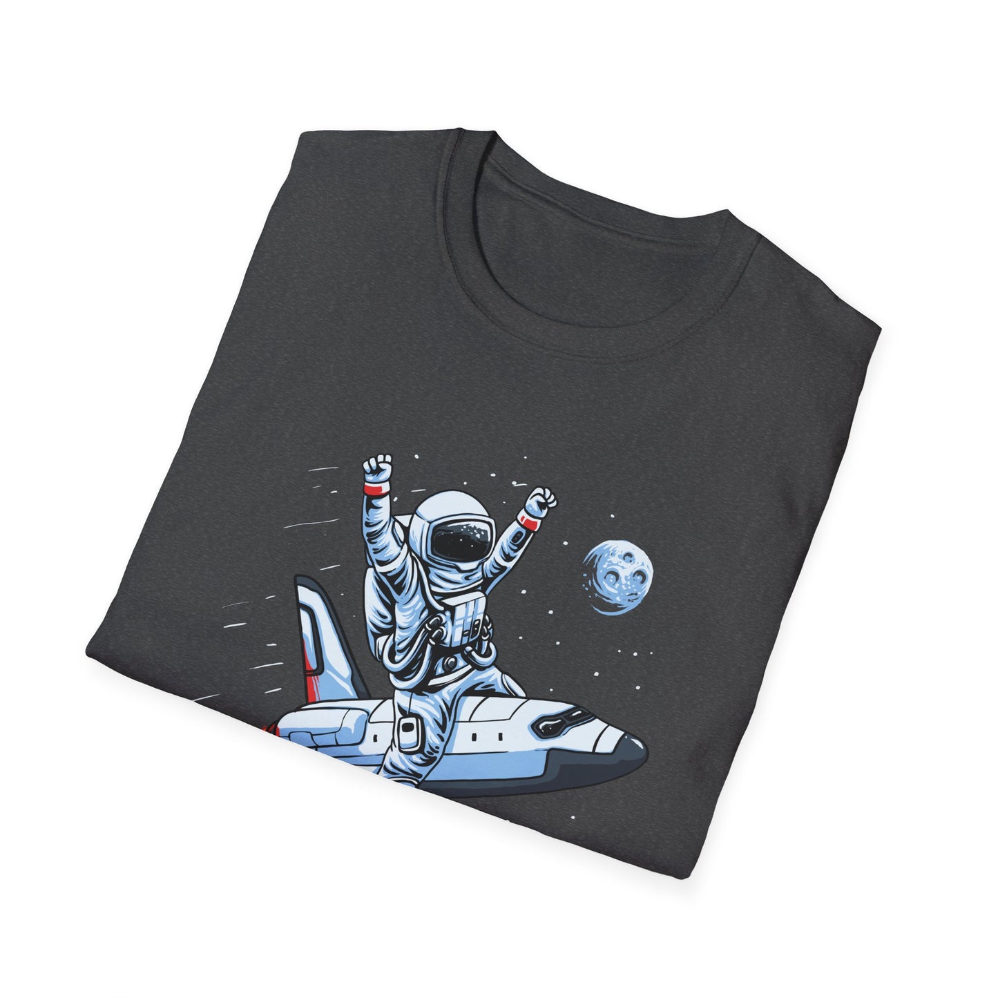 Blasting Off! Epic Astronaut Space Shuttle T-Shirt | Dynamic Galactic Adventure Tee for Space Lovers