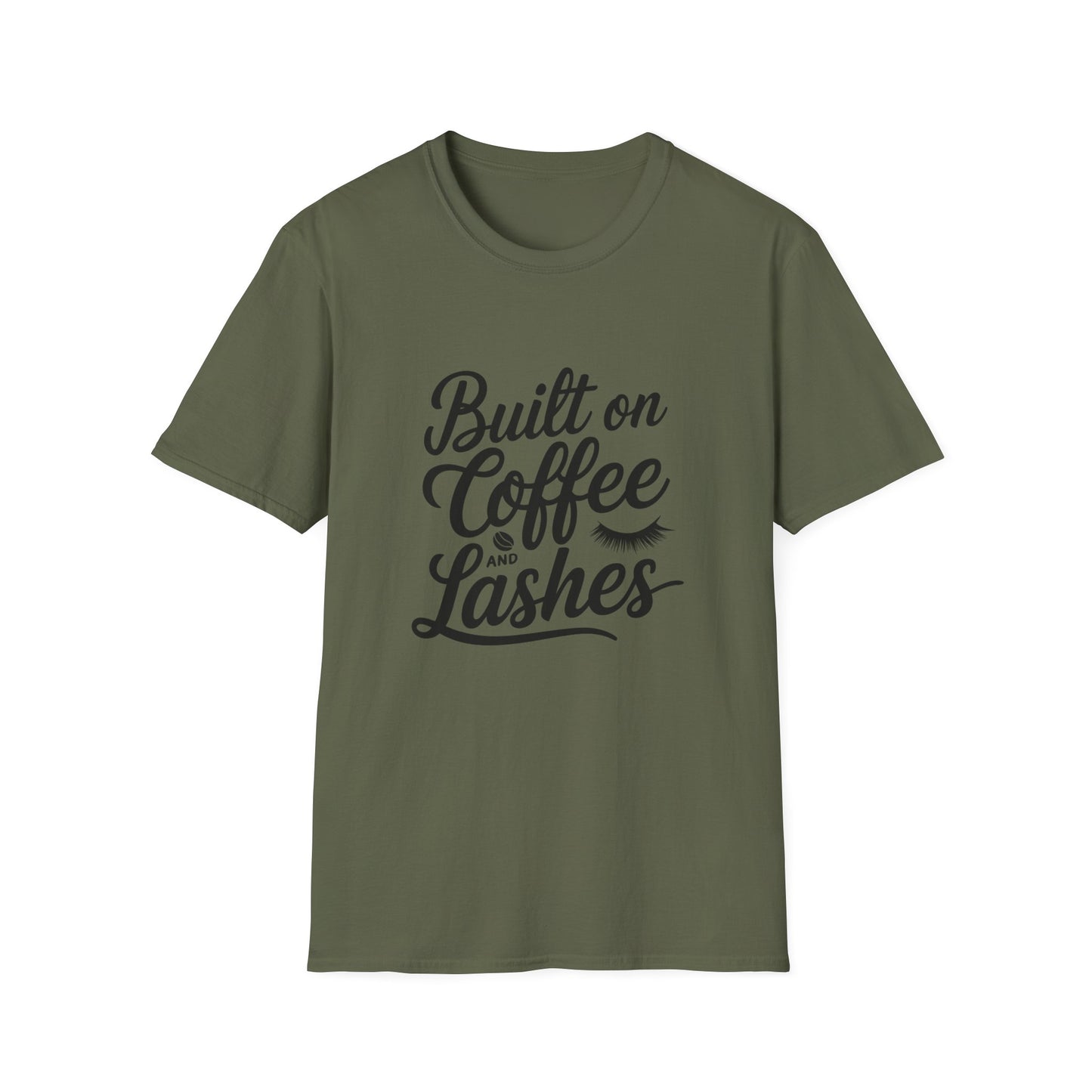 But First, Coffee & Lashes T-Shirt | Chic Morning Routine Tee for Her | Glam Caffeine Lover Top