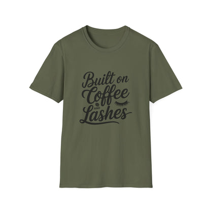 But First, Coffee & Lashes T-Shirt | Chic Morning Routine Tee for Her | Glam Caffeine Lover Top