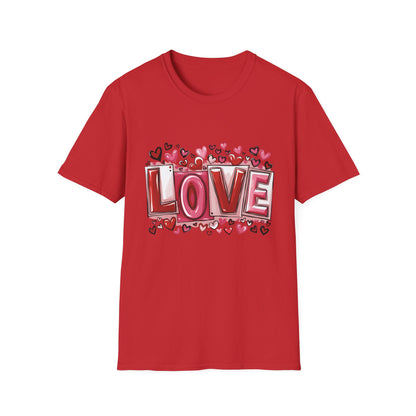 Charming LOVE Hearts T-Shirt | Perfect Valentine's Day & Anniversary Gift | Express Your Love Sweet Design Tee