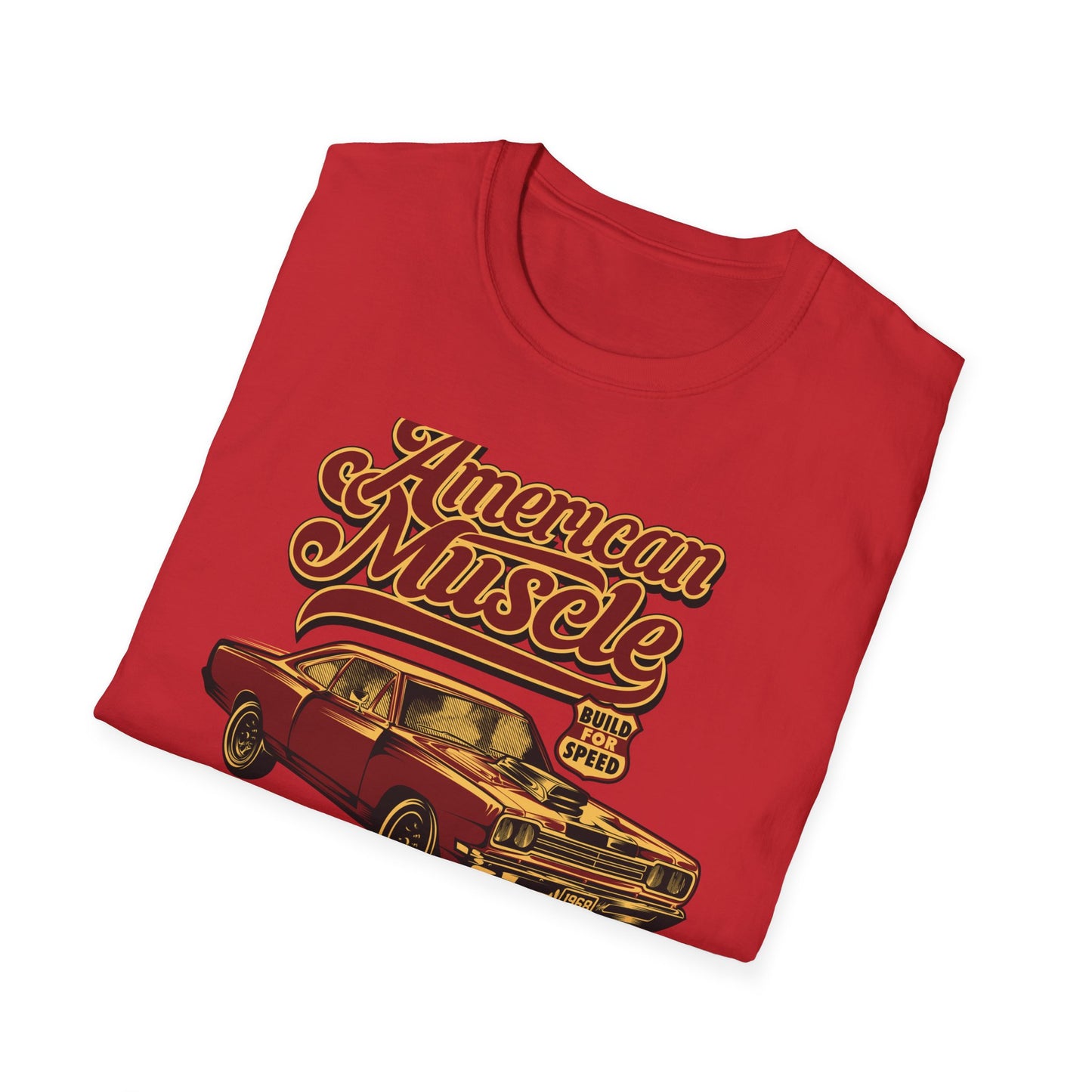 Epic American Muscle Car T-Shirt | Vintage 1968 Hot Rod Enthusiast Tee | Fast & Loud Garage Style for Men