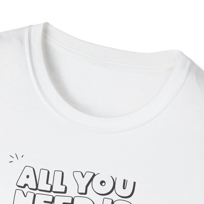 Cute All You Need Is Love T-Shirt | Sweet Heart Gift Box Tee | Romantic Valentine's Day Outfit | Adorable Love Statement Top