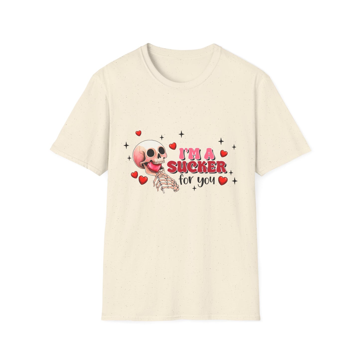 Funny Skeleton Love T-Shirt: "I'm a Sucker for You" Valentine's Day Graphic Tee - Unique Couple's Gift