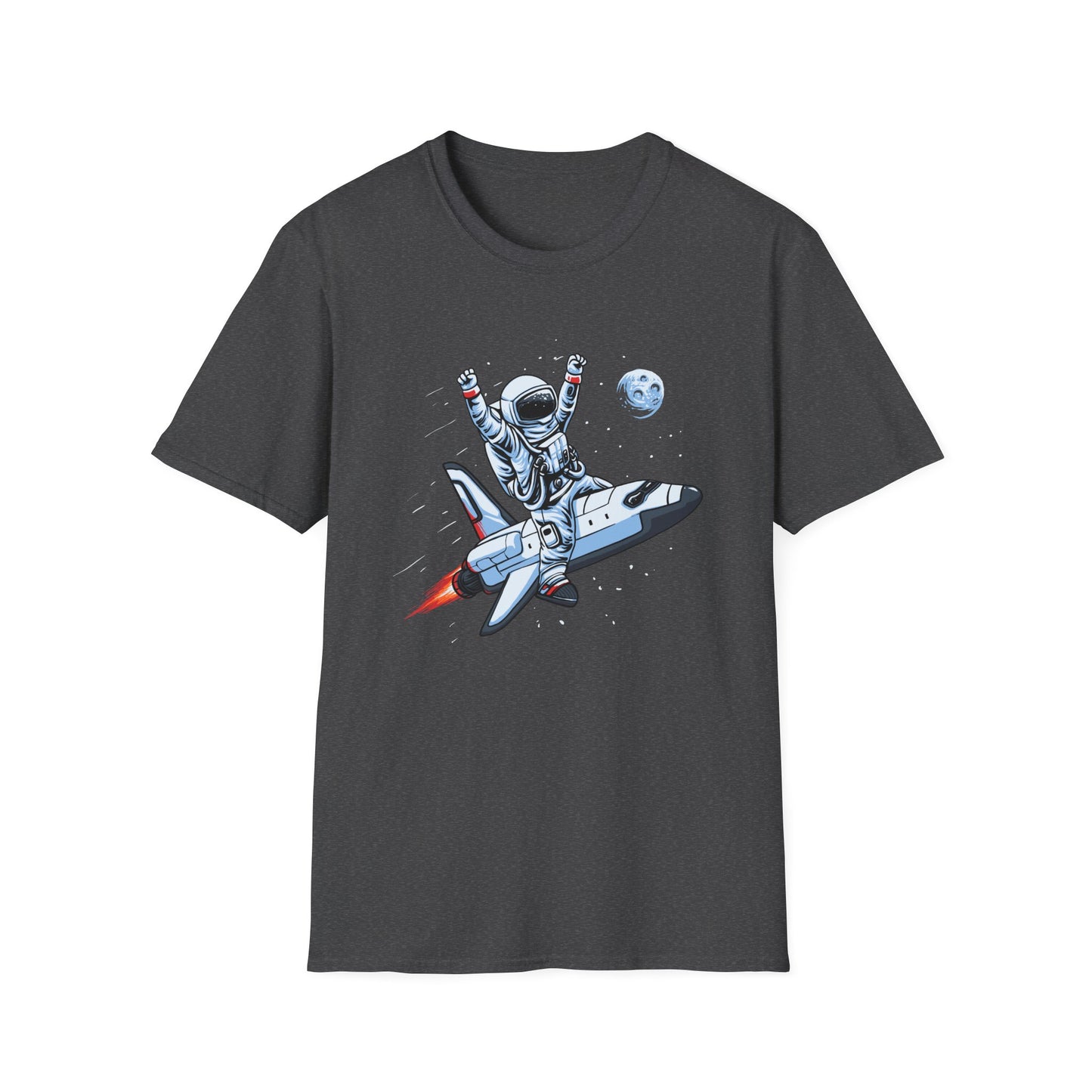 Blasting Off! Epic Astronaut Space Shuttle T-Shirt | Dynamic Galactic Adventure Tee for Space Lovers