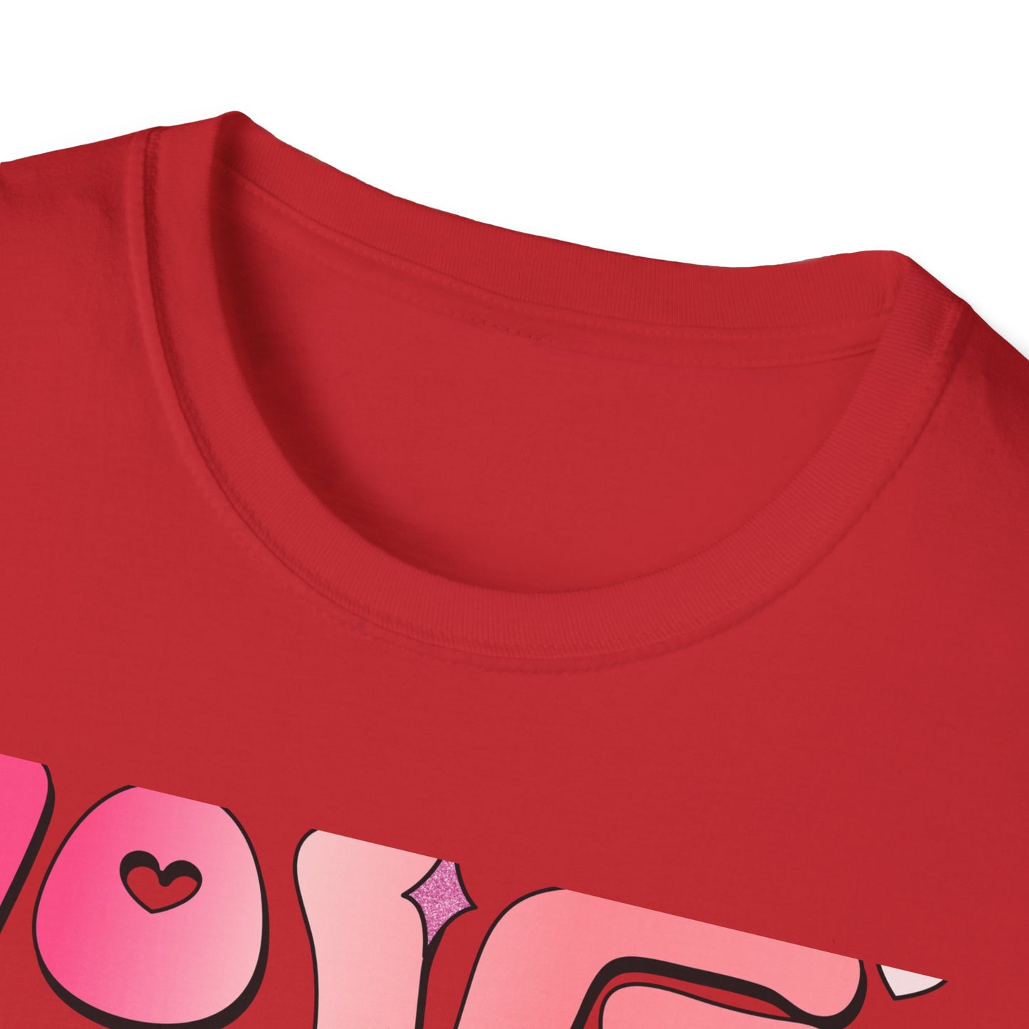 Groovy "Love Yourself" T-Shirt | Pink Retro Self-Love Tee with Hearts & Sparkles | Empowering & Chic Women's Affirmation Top