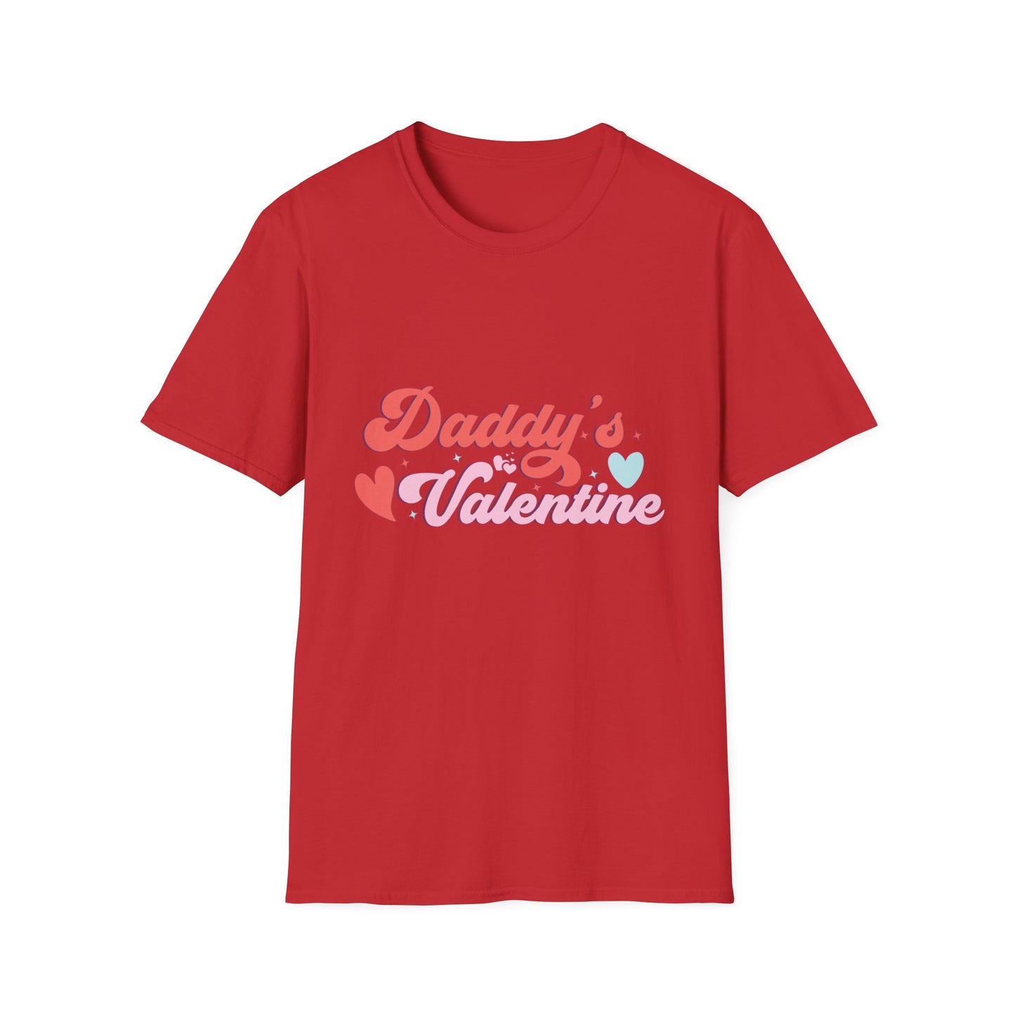 Sweet Daddy's Valentine T-Shirt | Adorable Retro Groovy Hearts & Stars Tee for Dads & Kids - Perfect Gift!