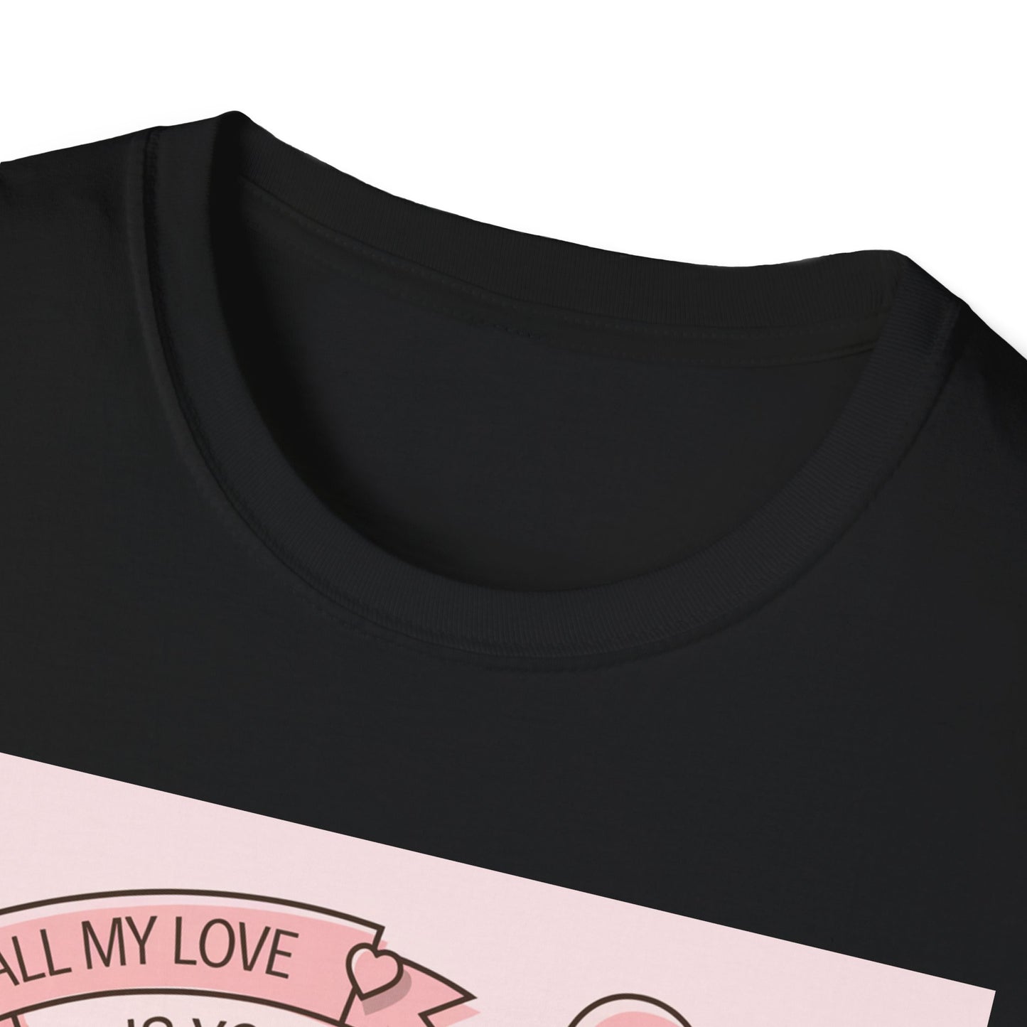 Charming 'All My Love Is Yours' Valentine's Day T-Shirt | Heart Balloon & Gift Boxes Tee | Romantic Gift Apparel