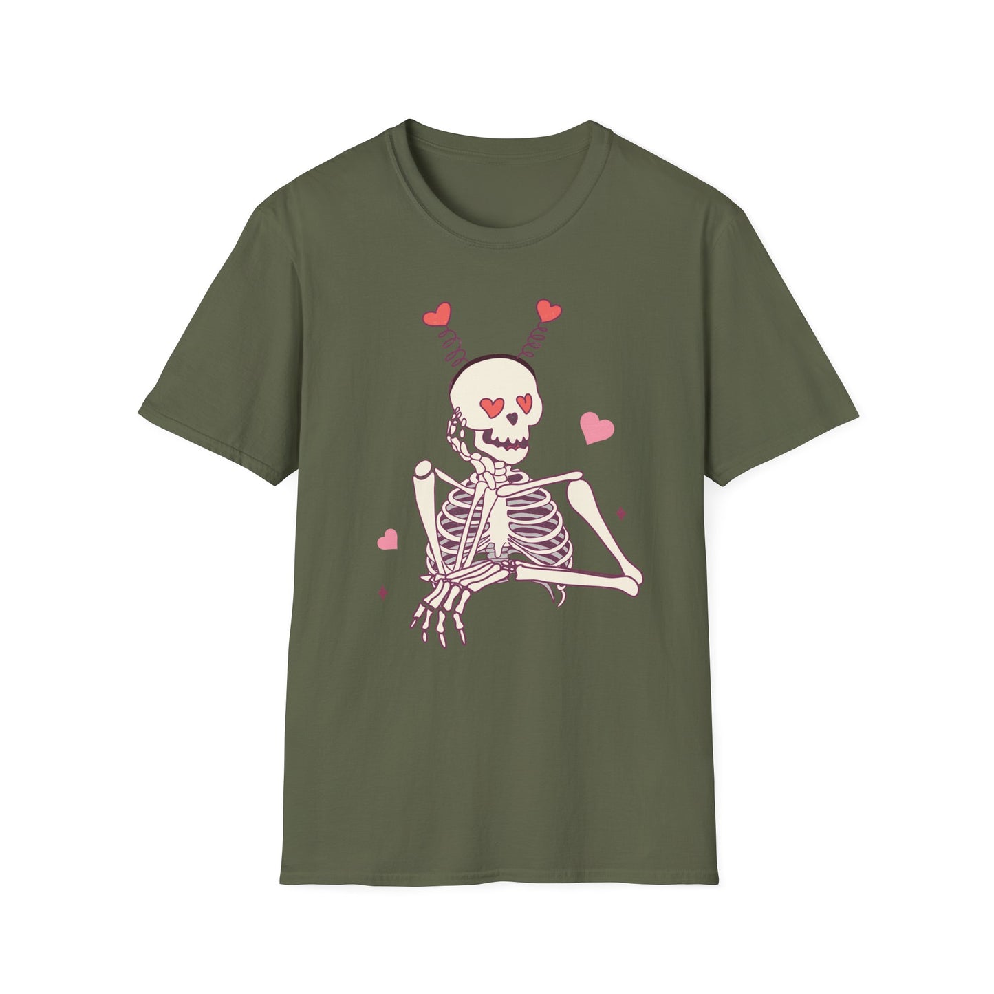 Spooky-Cute "Til We Are Ghosts" T-Shirt | Enduring Love Skeleton Tee | Romantic Anniversary Couple Gift
