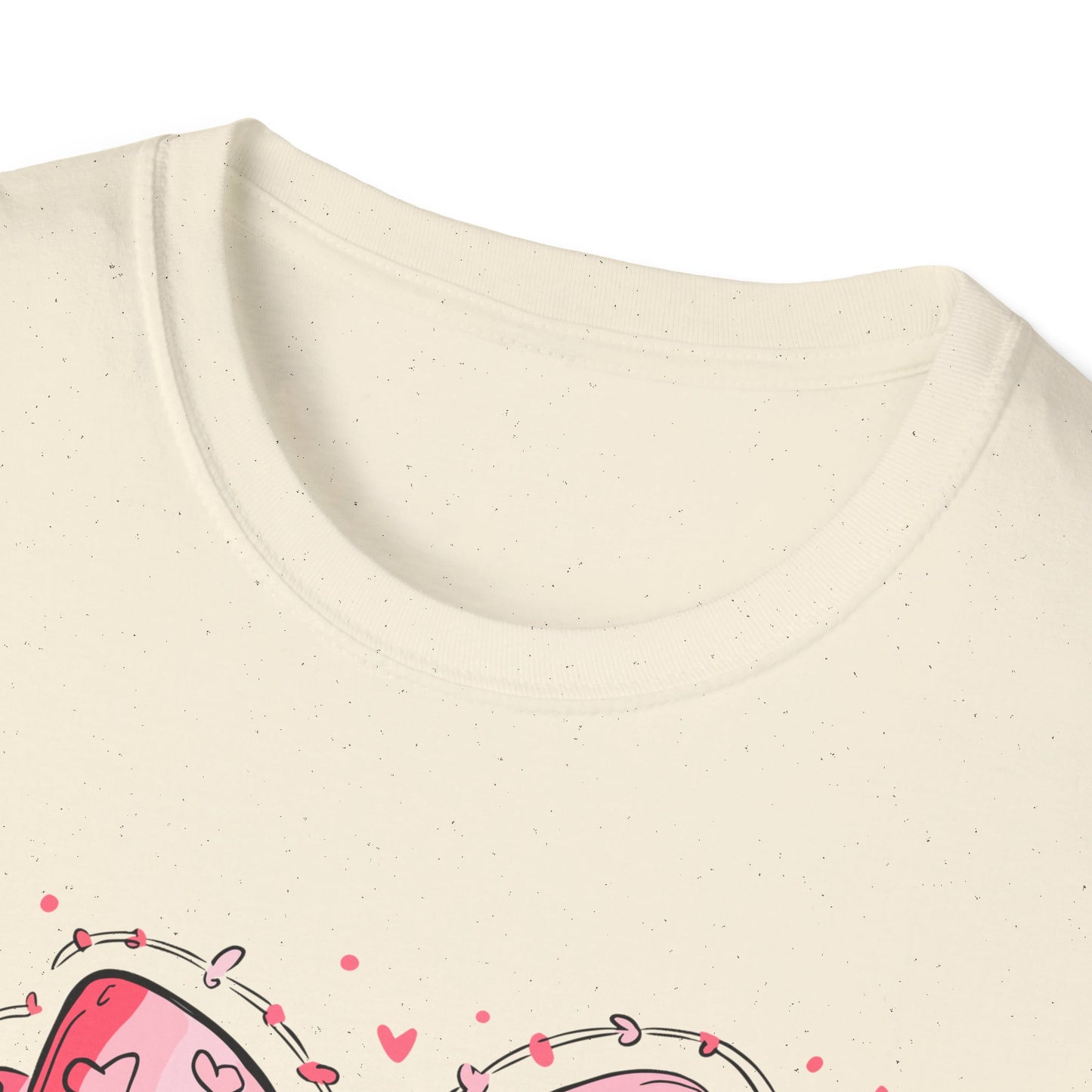 Sweet Cherries & Heart Bow T-Shirt | Adorable Pink Love Design Tee for Women - Perfect Gift
