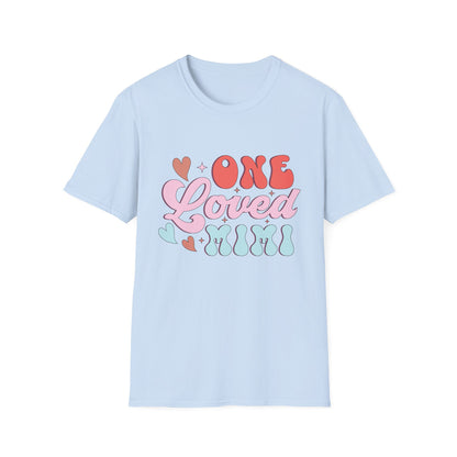 ONE Loved MIMI T-Shirt | Adorable Retro Groovy Grandma Gift | Sweet Mother's Day Grandparent Tee