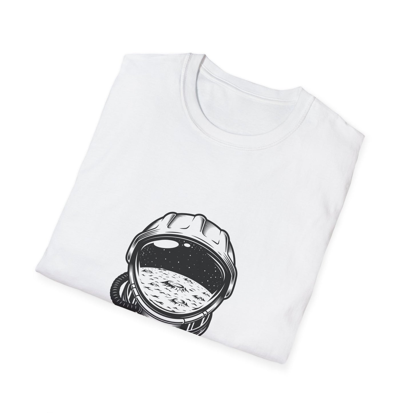 Epic Space Explorer Astronaut Helmet T-Shirt | Cosmic Moon & Stars Design Tee for Sci-Fi Lovers & Dreamers