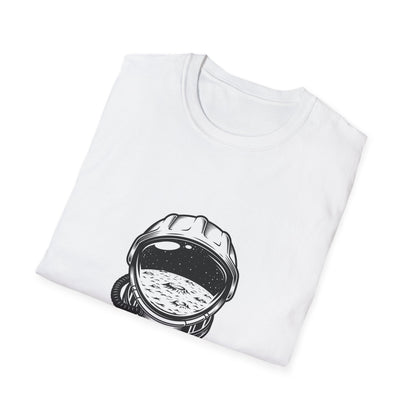Epic Space Explorer Astronaut Helmet T-Shirt | Cosmic Moon & Stars Design Tee for Sci-Fi Lovers & Dreamers