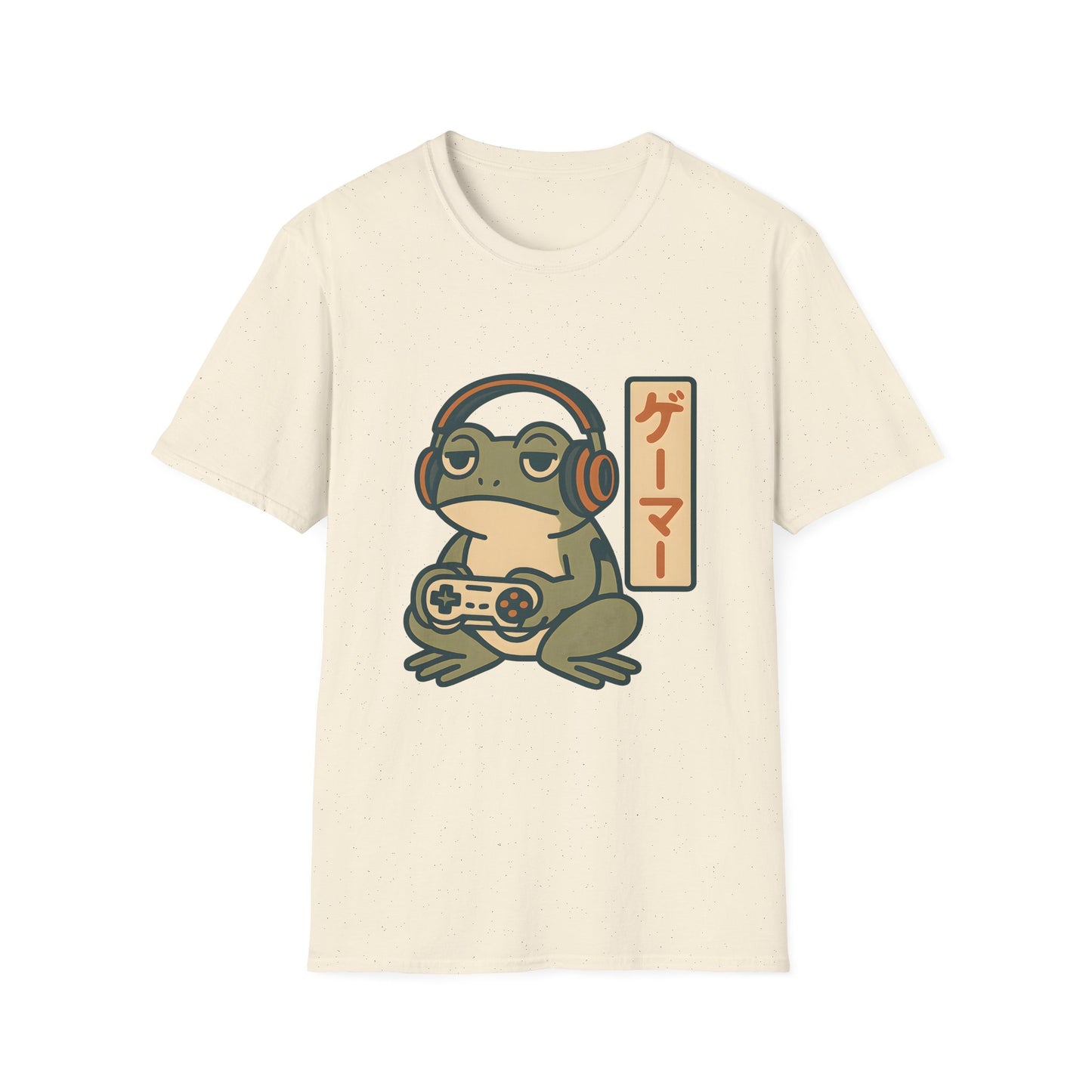 Gamer Frog Headphones Graphic T-Shirt