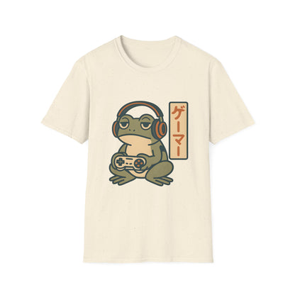 Gamer Frog Headphones Graphic T-Shirt