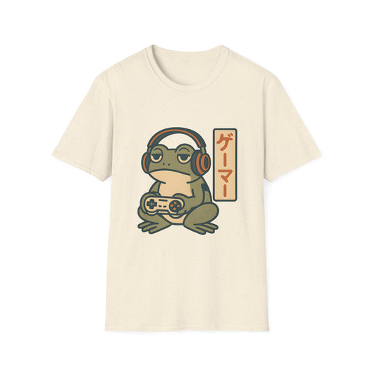 Gamer Frog Headphones Graphic T-Shirt