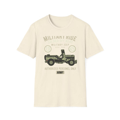 Awesome Vintage Military Jeep 1945 T-Shirt | Soldier Off-Road Army Graphic Tee for Veterans & History Buffs